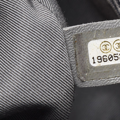 Chanel Washed Lambskin Quilted Medium Chain Around Messenger Black 6 of 8