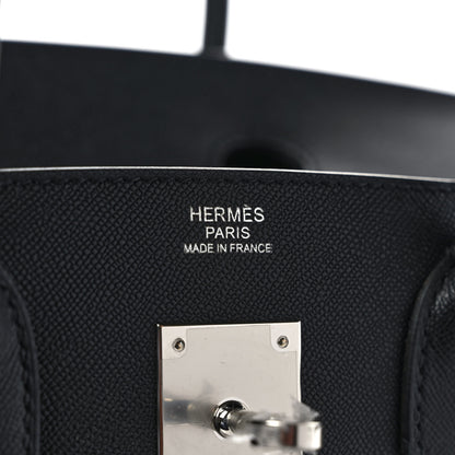 Hermes Madame Calfskin Birkin Sellier 30 Black 6 of 8