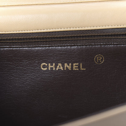 Chanel Lambskin Quilted Medium Single Flap Beige 6 of 15