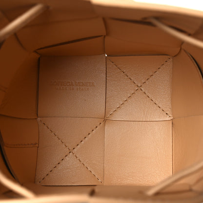 Bottega Veneta Nappa Maxi Intrecciato Mini Cassette Bucket Bag Almond 4 of 8