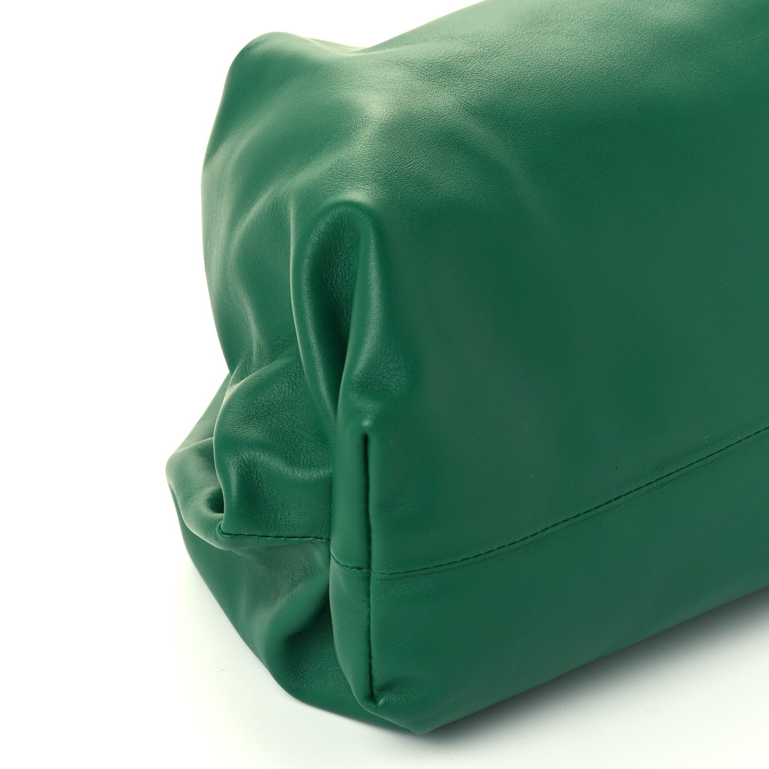 Bottega Veneta Smooth Butter Calf The Pouch Oversized Clutch Racing Green 4 of 11