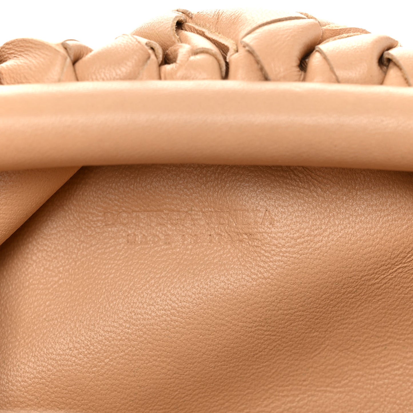 Nappa Intrecciato The Mini Pouch Almond