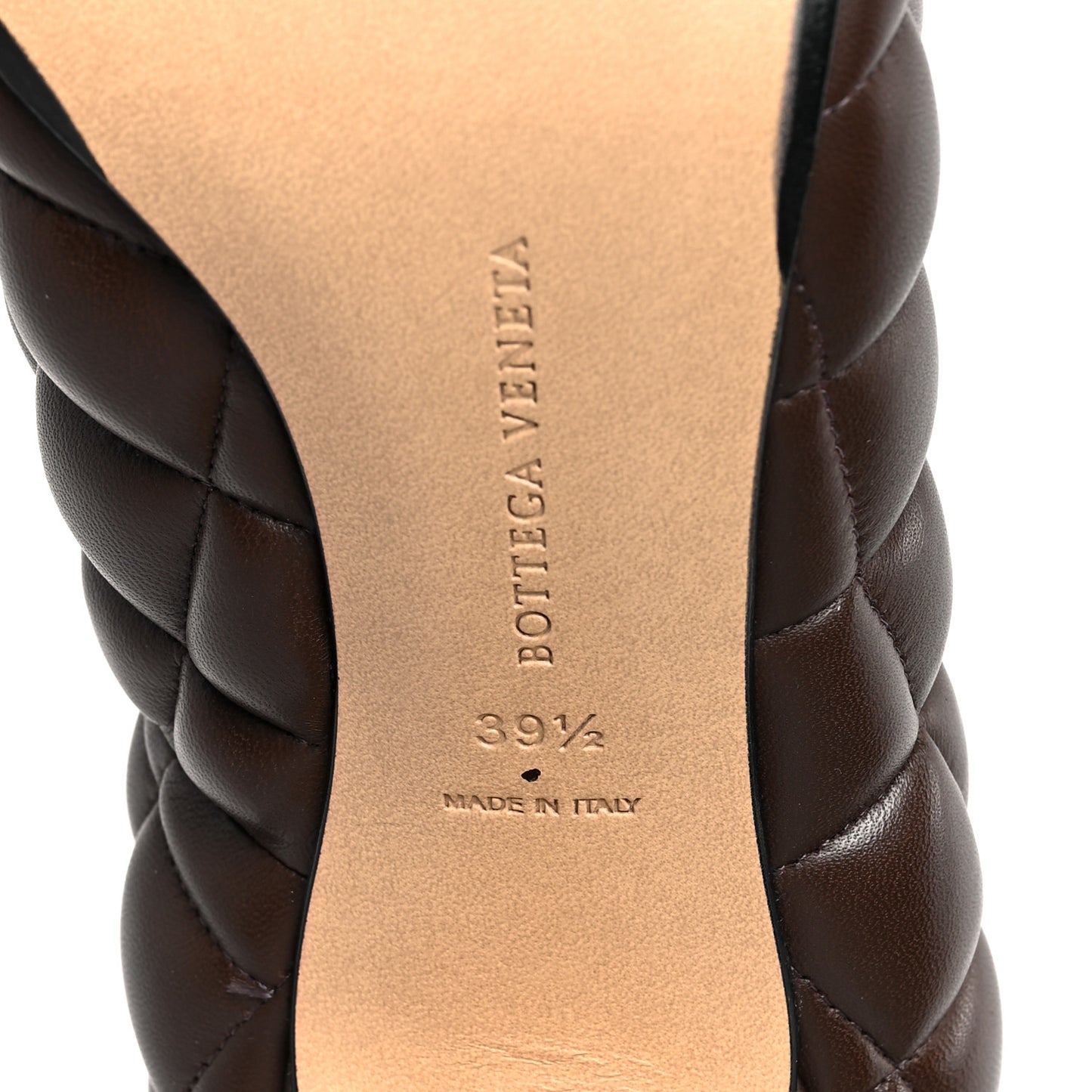 Nappa Matelasse Padded Dream Pumps 39.5 Chocolate