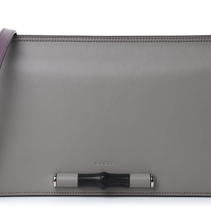 Gucci Calfskin Lady Bamboo Shoulder Bag Grey 10 of 10
