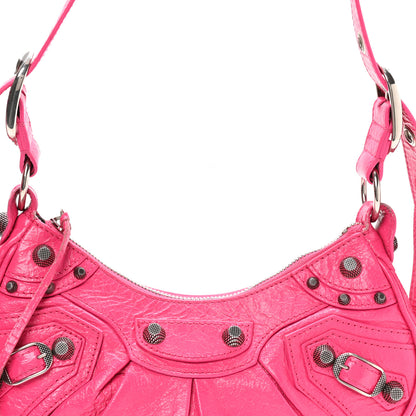 Balenciaga Agneau Arena Le Cagole Shoulder Bag XS Hot Pink 8 of 10