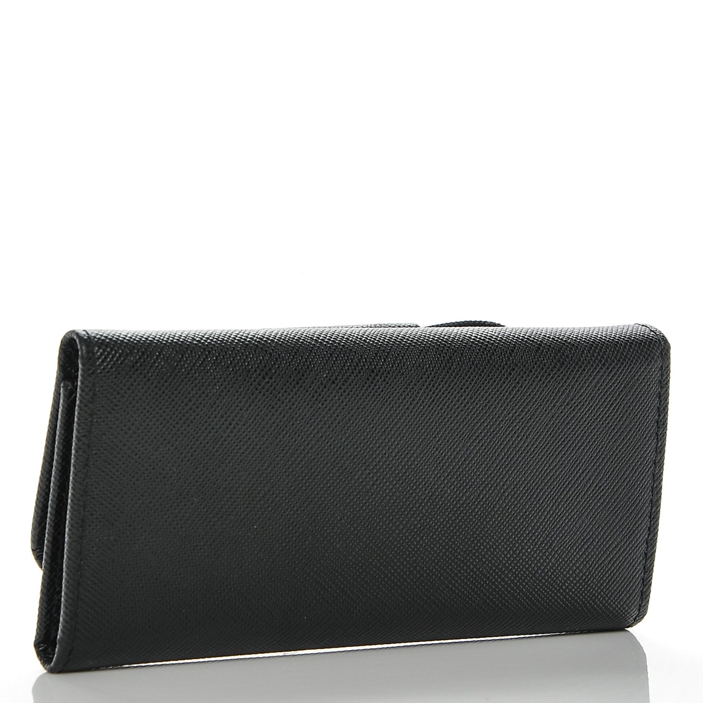 Saffiano Fiocco Bow Metal 6 Key Holder Nero Black
