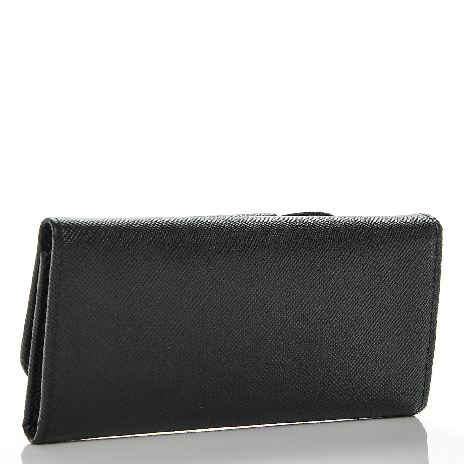 Prada Saffiano Fiocco Bow Metal 6 Key Holder Nero Black 3 of 7