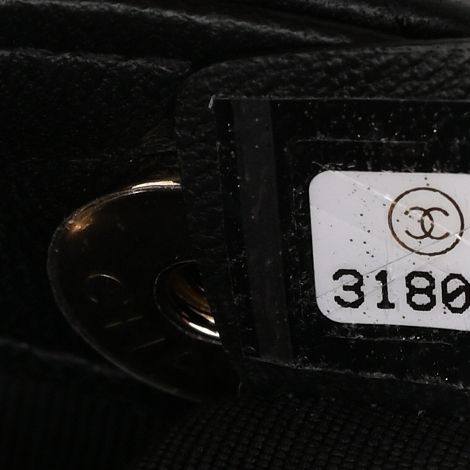 Chanel Lambskin Quilted Tiny Shopping Clutch With Chain Black 7 of 9