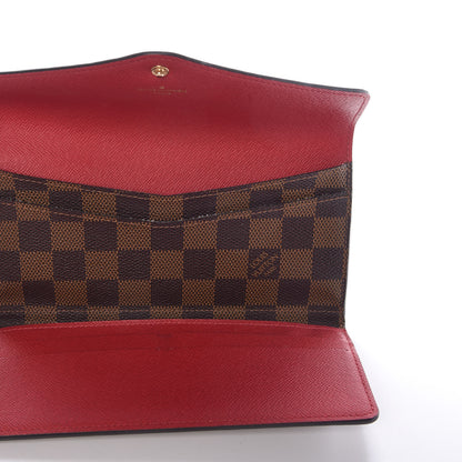 Louis Vuitton Damier Ebene Josephine Wallet Red 6 of 10