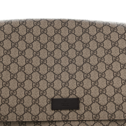 Gucci GG Plus Monogram Messenger Diaper Bag Dark Brown 8 of 13