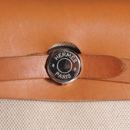 Hermes Toile Herbag PM Natural and Black 13 of 15