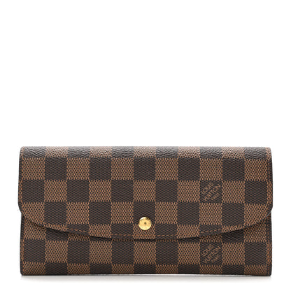 Louis Vuitton Damier Ebene Emilie Wallet 1 of 10
