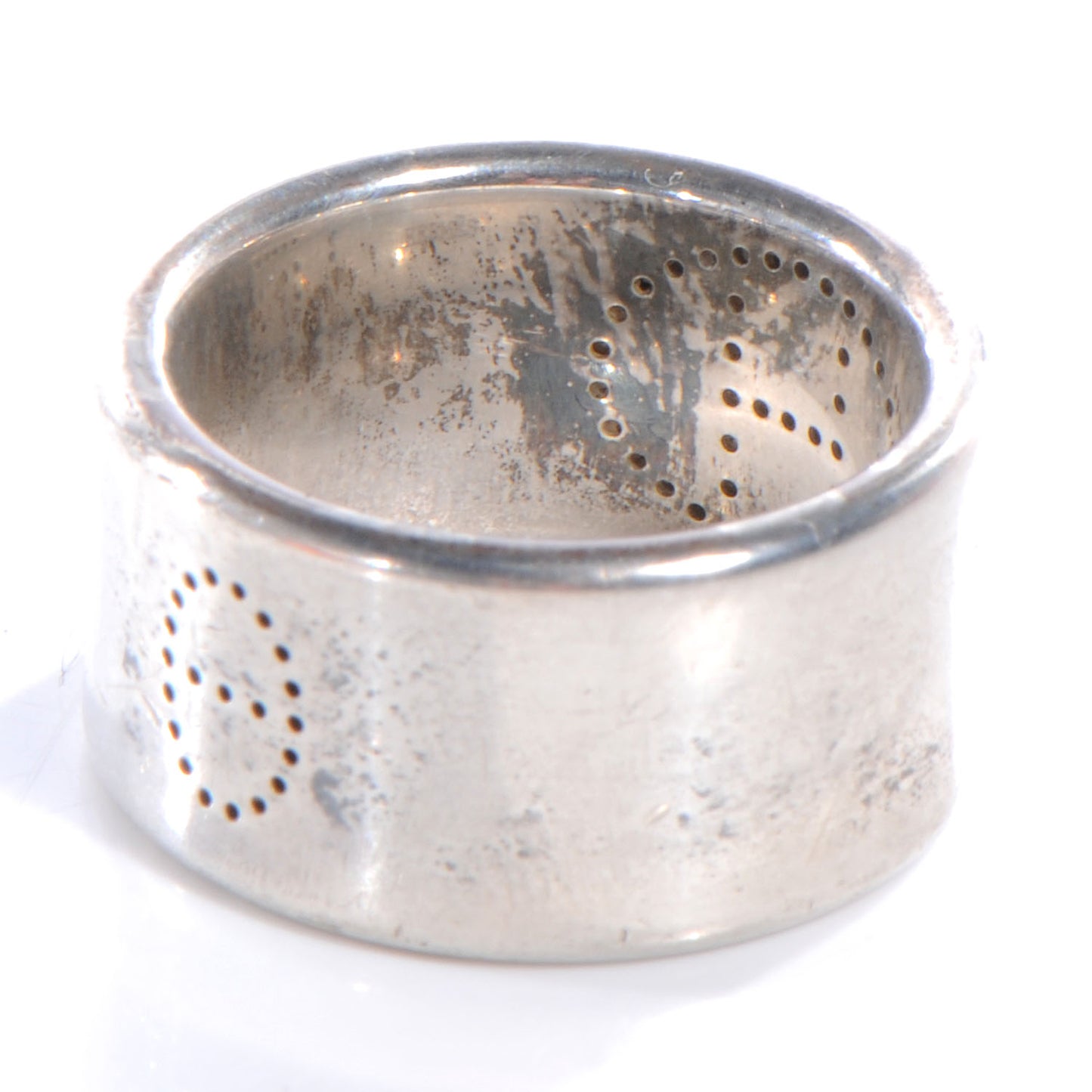 Sterling Silver Eclipse Ruban Ring GM 53 6