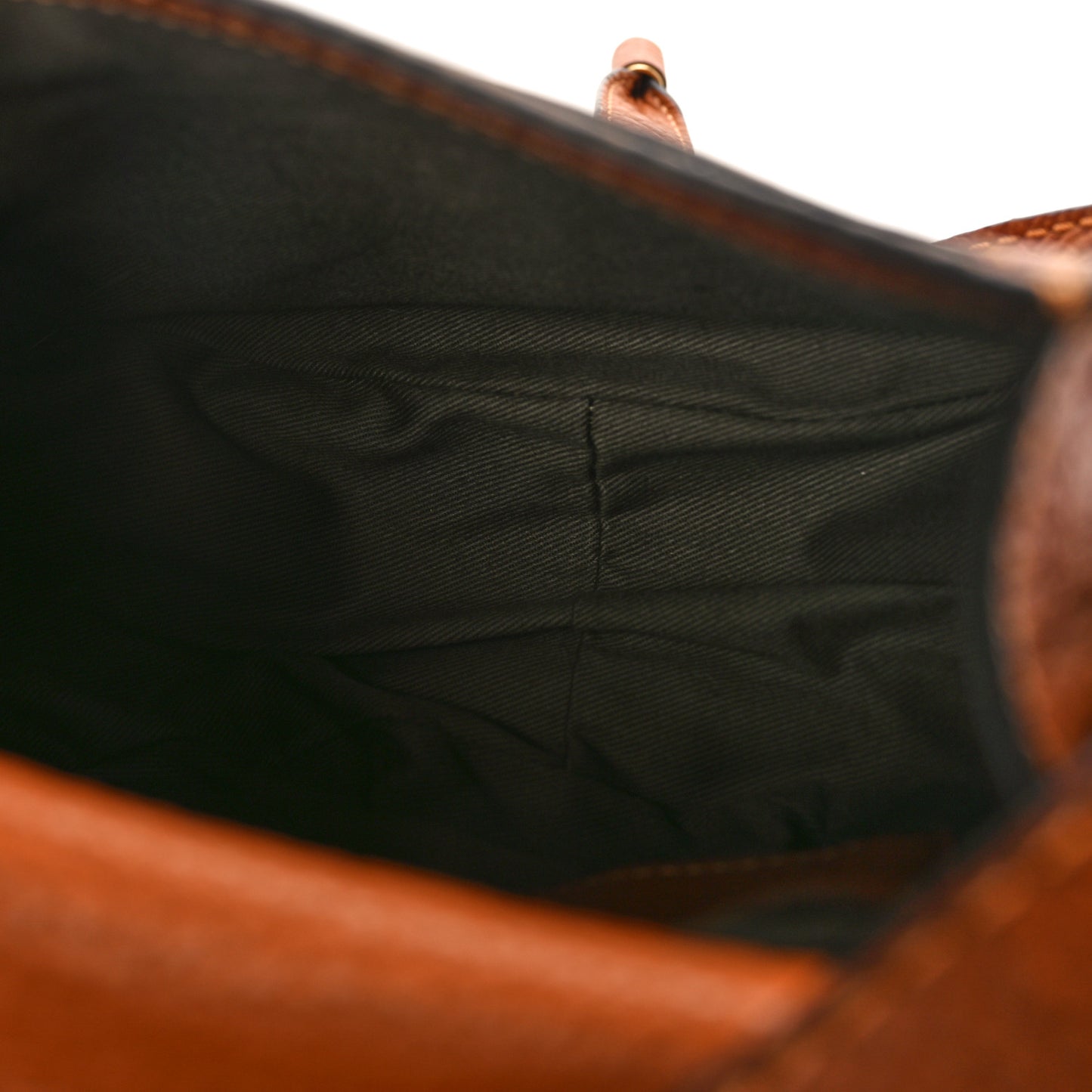 Grained Calfskin Small Marcie Saddle Bag Tan
