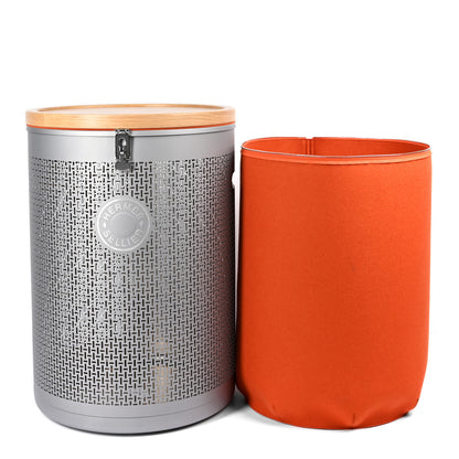 Hermes Aluminum Felt Oak Wood Carrou'Selle Saddle Box 2 of 12