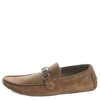 Louis Vuitton Suede Hockenheim Loafers Tan 7 1 of 8