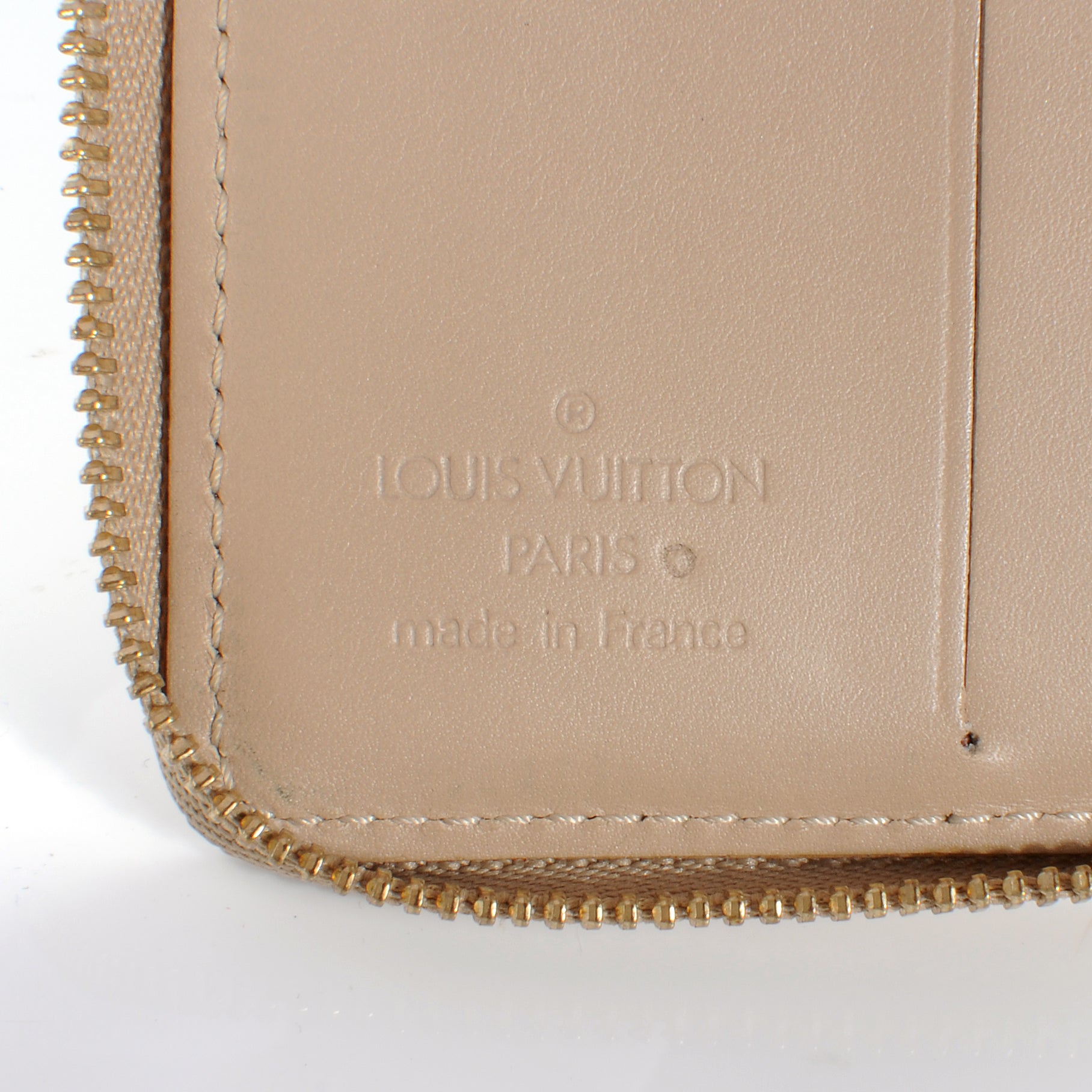 Louis Vuitton Vernis Broome Zip Wallet Beige 5 of 6