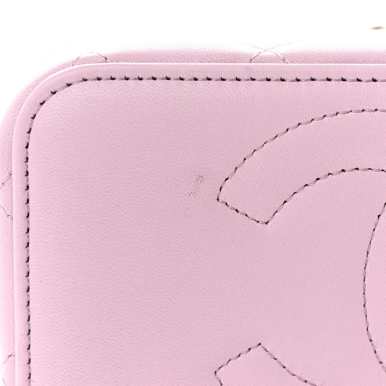 Chanel Lambskin Quilted Small Top Handle Vanity Case With Chain Light Pink 11 of 12