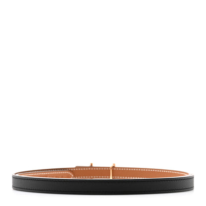 Hermes Swift Epsom 13mm Gamma Belt 95 38 Black Gold 2 of 6
