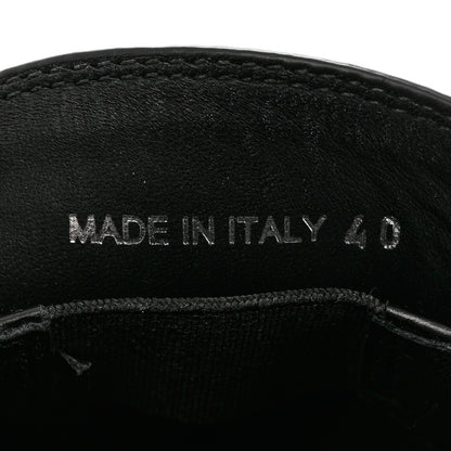 Prada Spazzolato Metal Triangle Logo 50mm Loafers 40 Black 6 of 10
