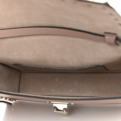Valentino Garavani Pebbled Calfskin Medium Rockstud Flip Lock Crossbody Bag Poudre 5 of 8
