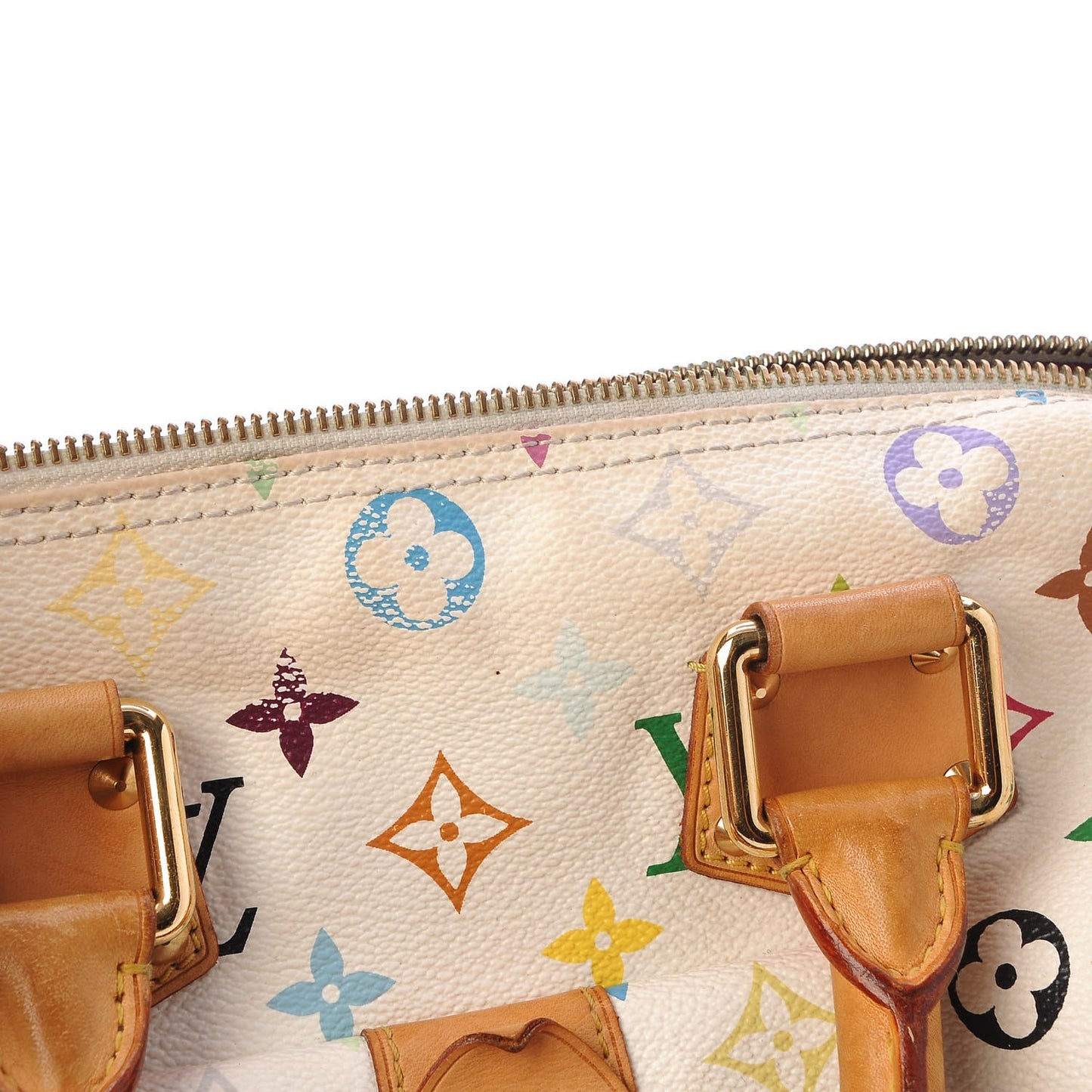 Monogram Multicolor Speedy 30 White
