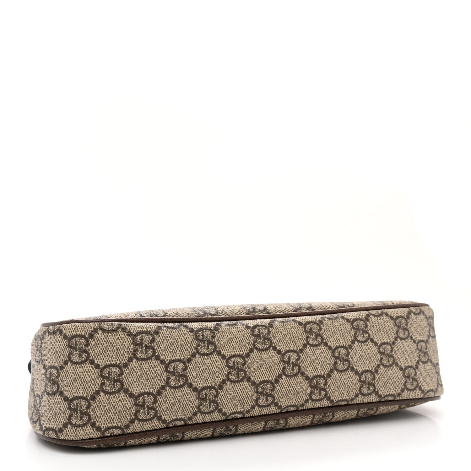 Gucci GG Supreme Monogram Textured Dollar Calfskin Small Ophidia Hobo Beige Ebony New Acero 4 of 10