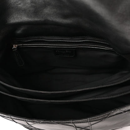 Christian Dior Lambskin Cannage Large Ruffle New Lock Flap Black 5 of 10