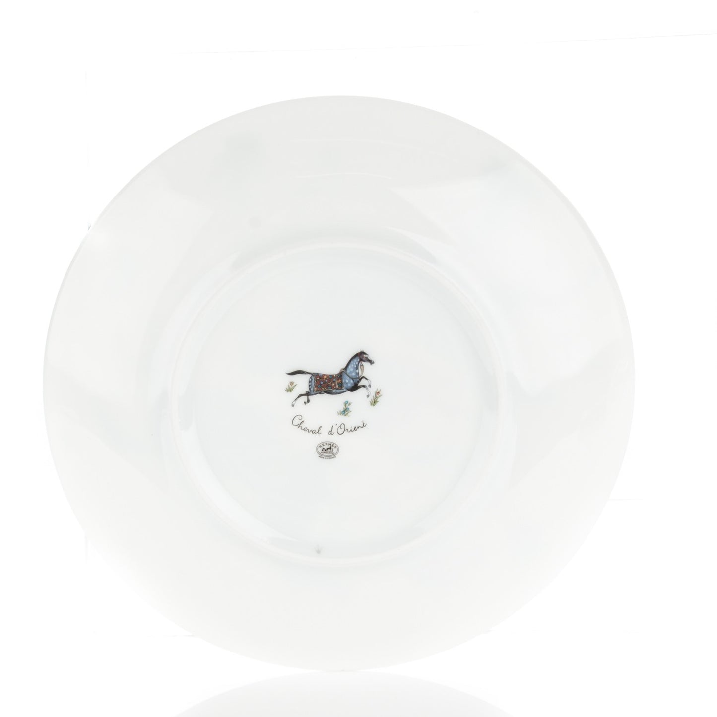 Porcelain Cheval D'Orient Dessert Plate Set of 2