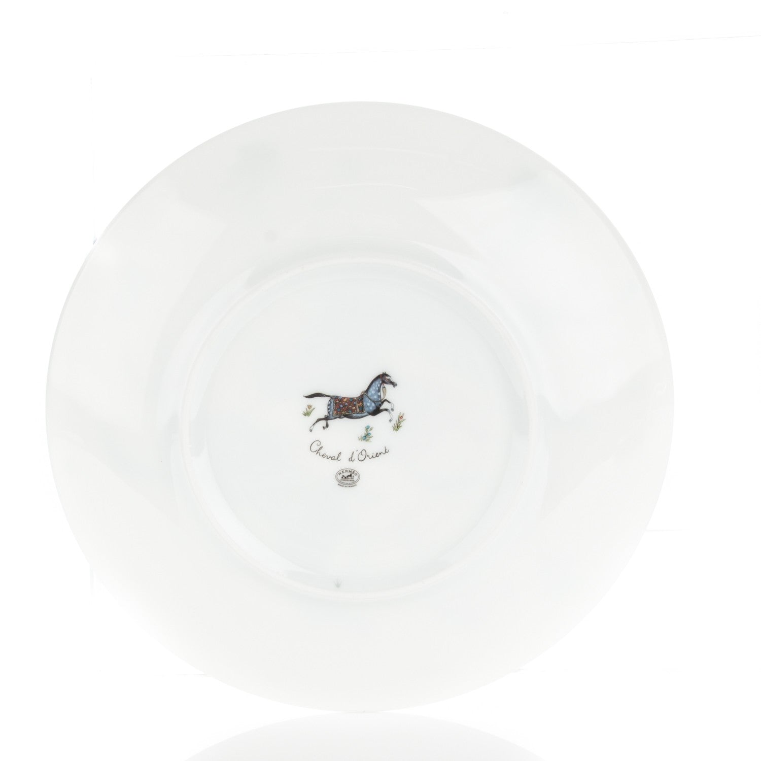 Hermes Porcelain Cheval D'Orient Dessert Plate Set of 2 3 of 5