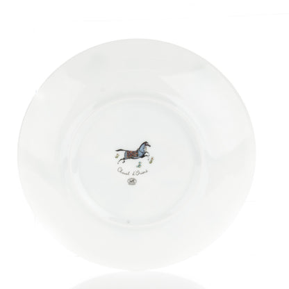 Hermes Porcelain Cheval D'Orient Dessert Plate Set of 2 3 of 5