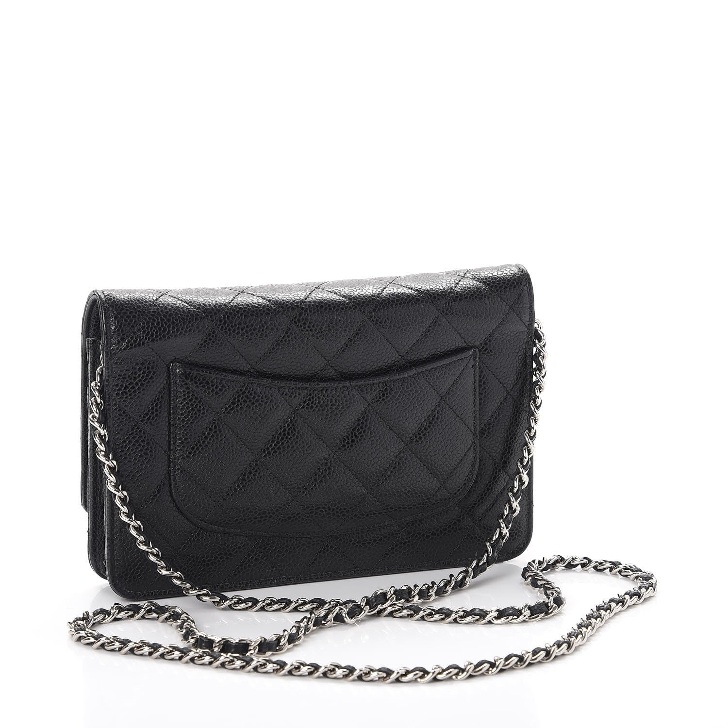 Chanel Caviar Quilted Wallet On Chain WOC Black 3 of 12