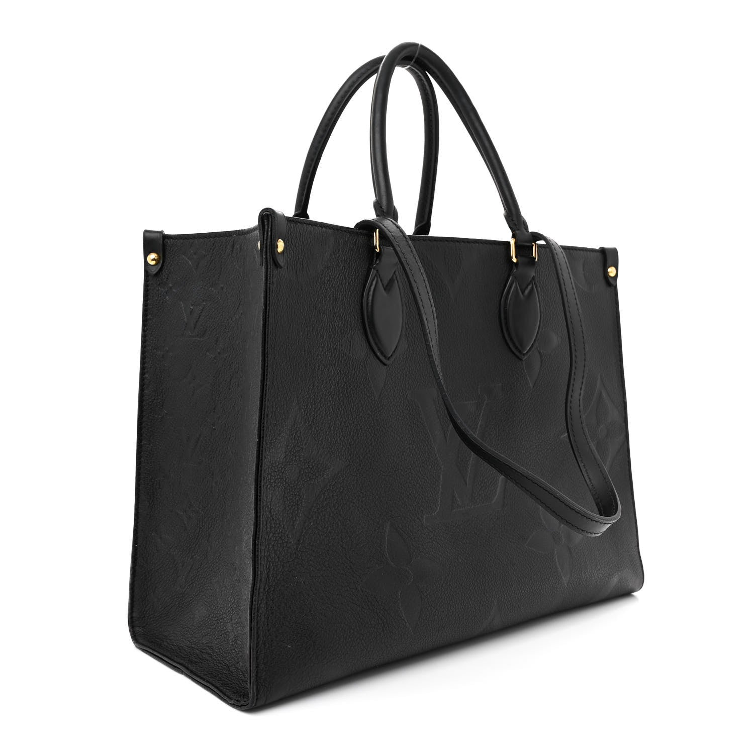 Louis Vuitton Empreinte Monogram Giant OnTheGo MM Black 3 of 13