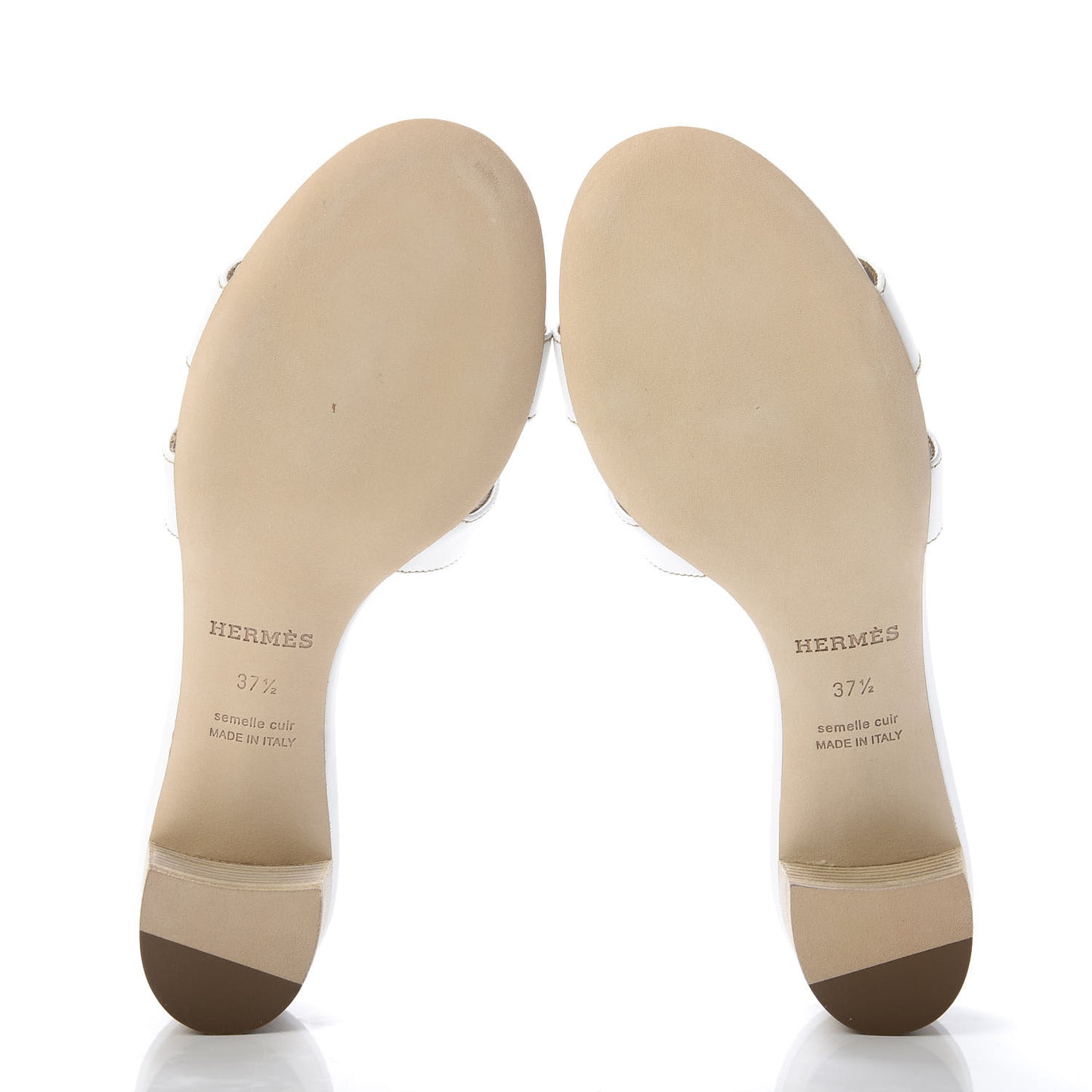 Calfskin Oasis Sandals 37.5 White
