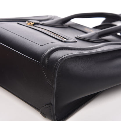 Celine Smooth Calfskin Nano Luggage Black 11 of 14