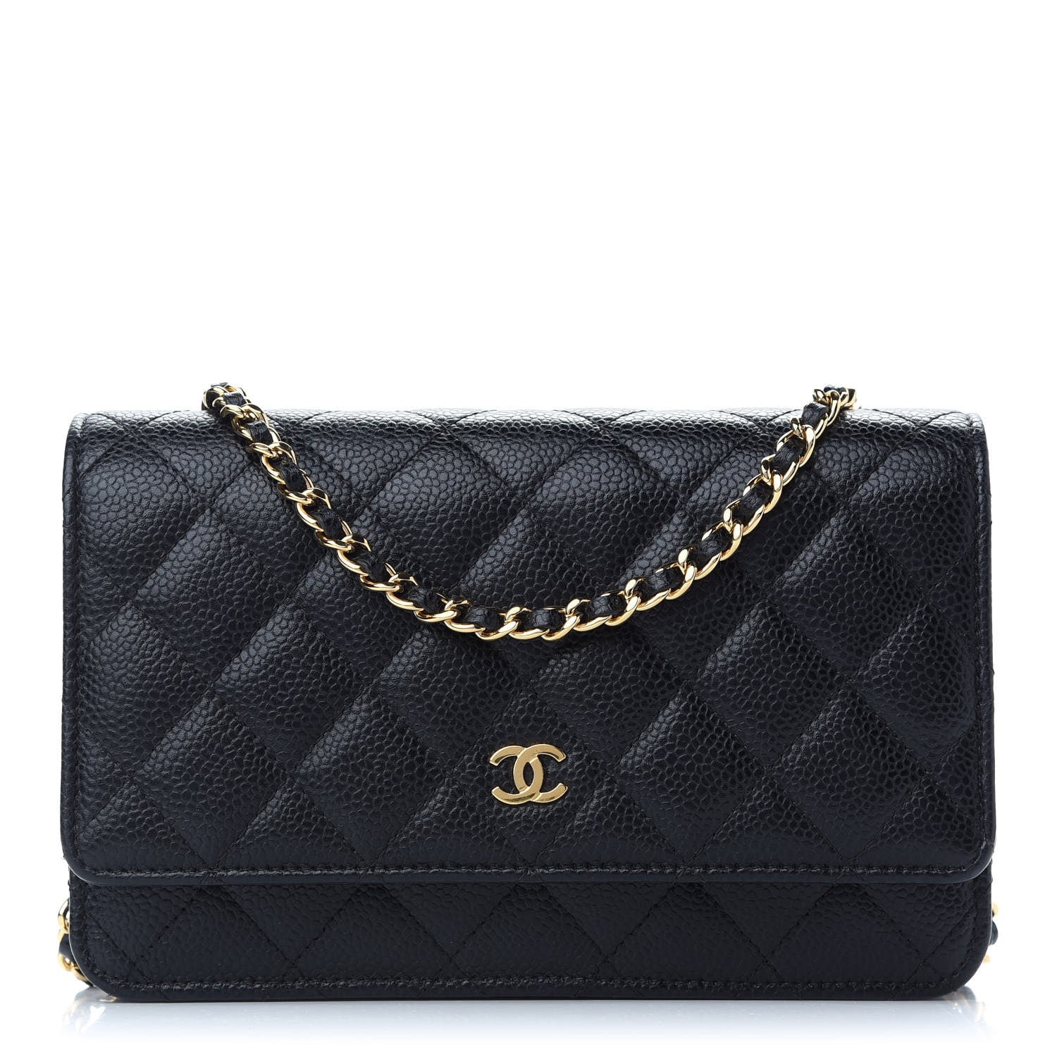 Chanel Caviar Quilted Wallet On Chain WOC Black 1 of 9