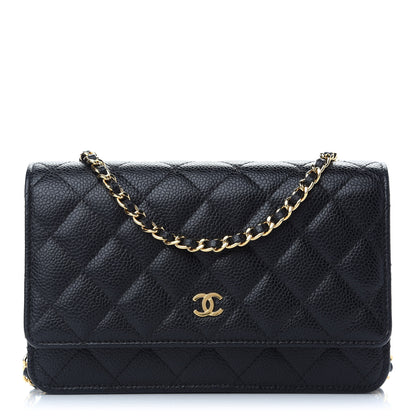 Chanel Caviar Quilted Wallet On Chain WOC Black 1 of 9