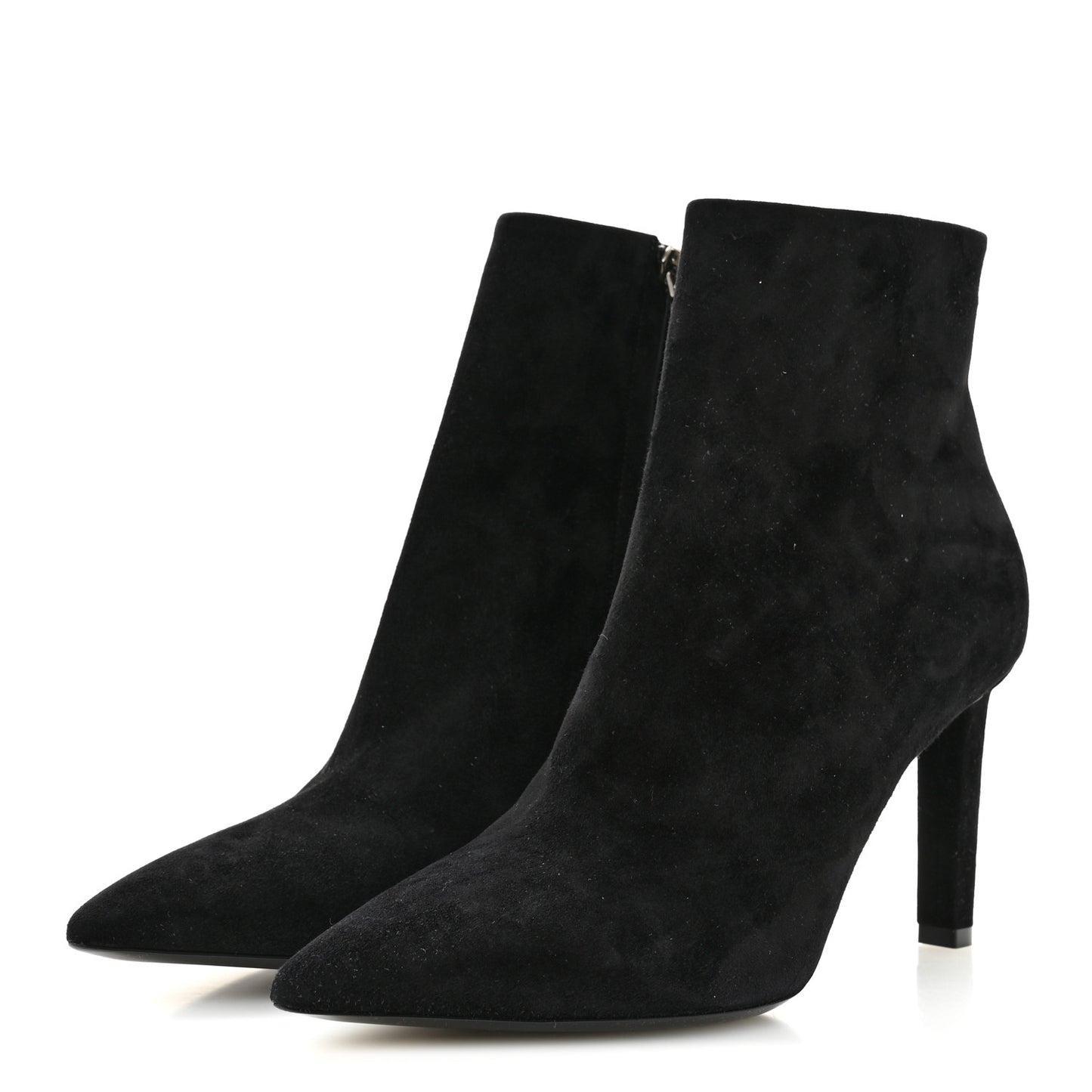 Suede Kate 85 Zip Bootie 39.5 Black