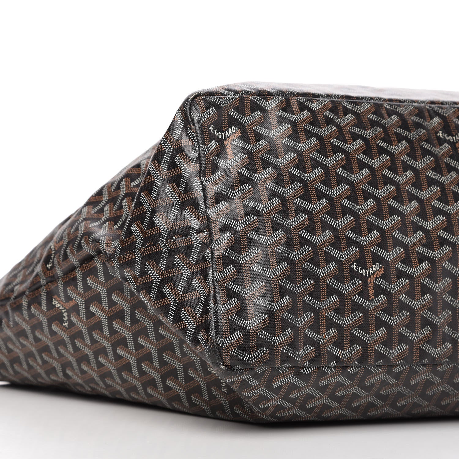 Goyard Goyardine Saint Louis GM Black Gold 8 of 10