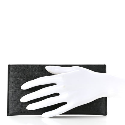 Louis Vuitton Calfskin Felicie Chain Wallet Card Holder Insert Black 2 of 6