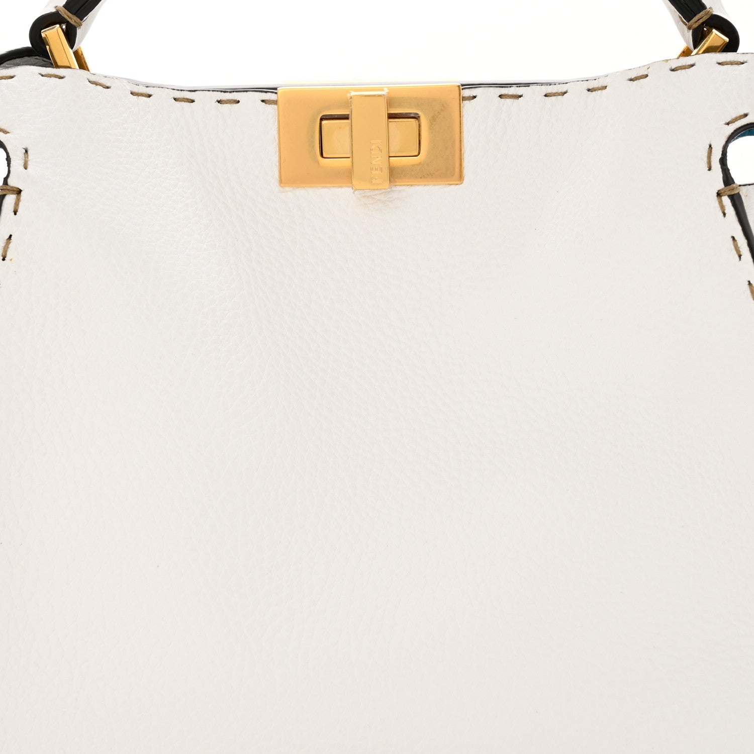 Fendi Cuoio Romano Selleria Medium Peekaboo Iconic Essentially Satchel Camelia Sand Cyber 9 of 11