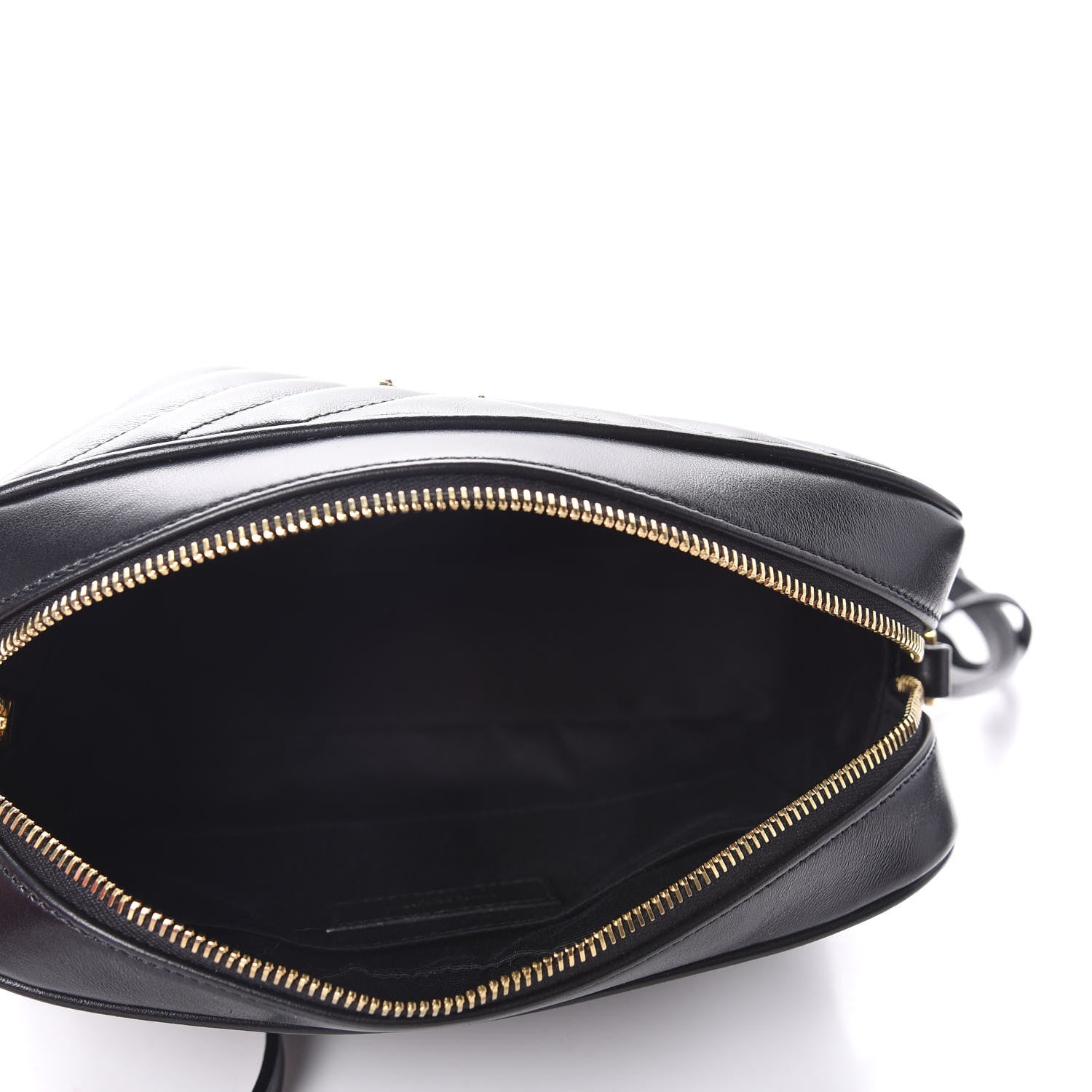 Saint Laurent Calfskin Matelasse Monogram Lou Camera Bag Black 5 of 10