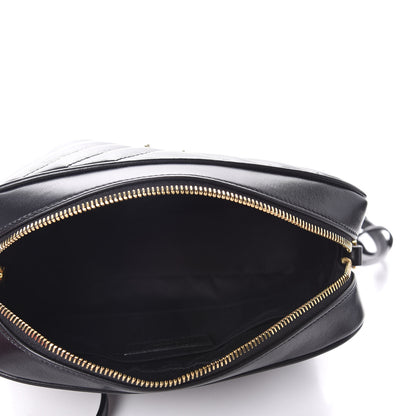 Saint Laurent Calfskin Matelasse Monogram Lou Camera Bag Black 5 of 10