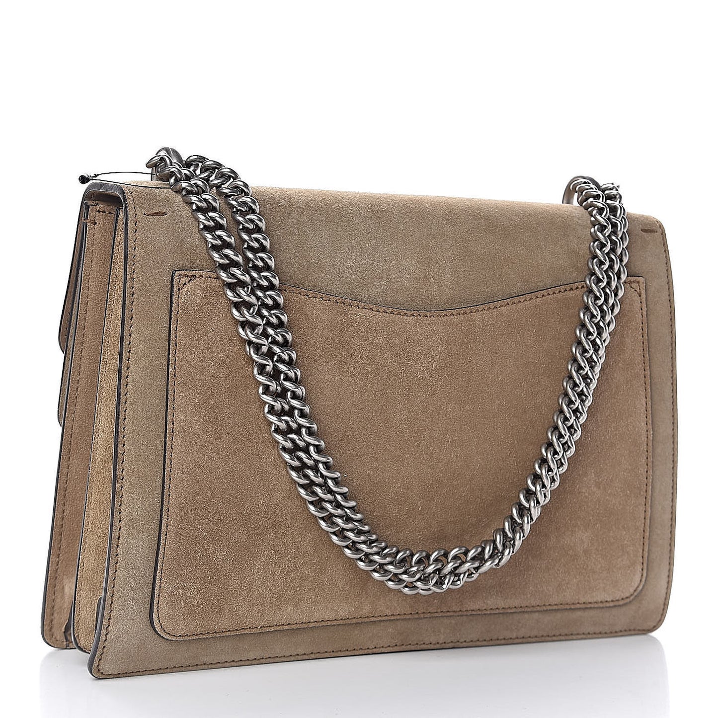 Suede Medium Dionysus Shoulder Bag Taupe