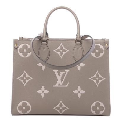 Louis Vuitton Empreinte Monogram Giant Onthego MM Tourterelle Creme 1 of 8