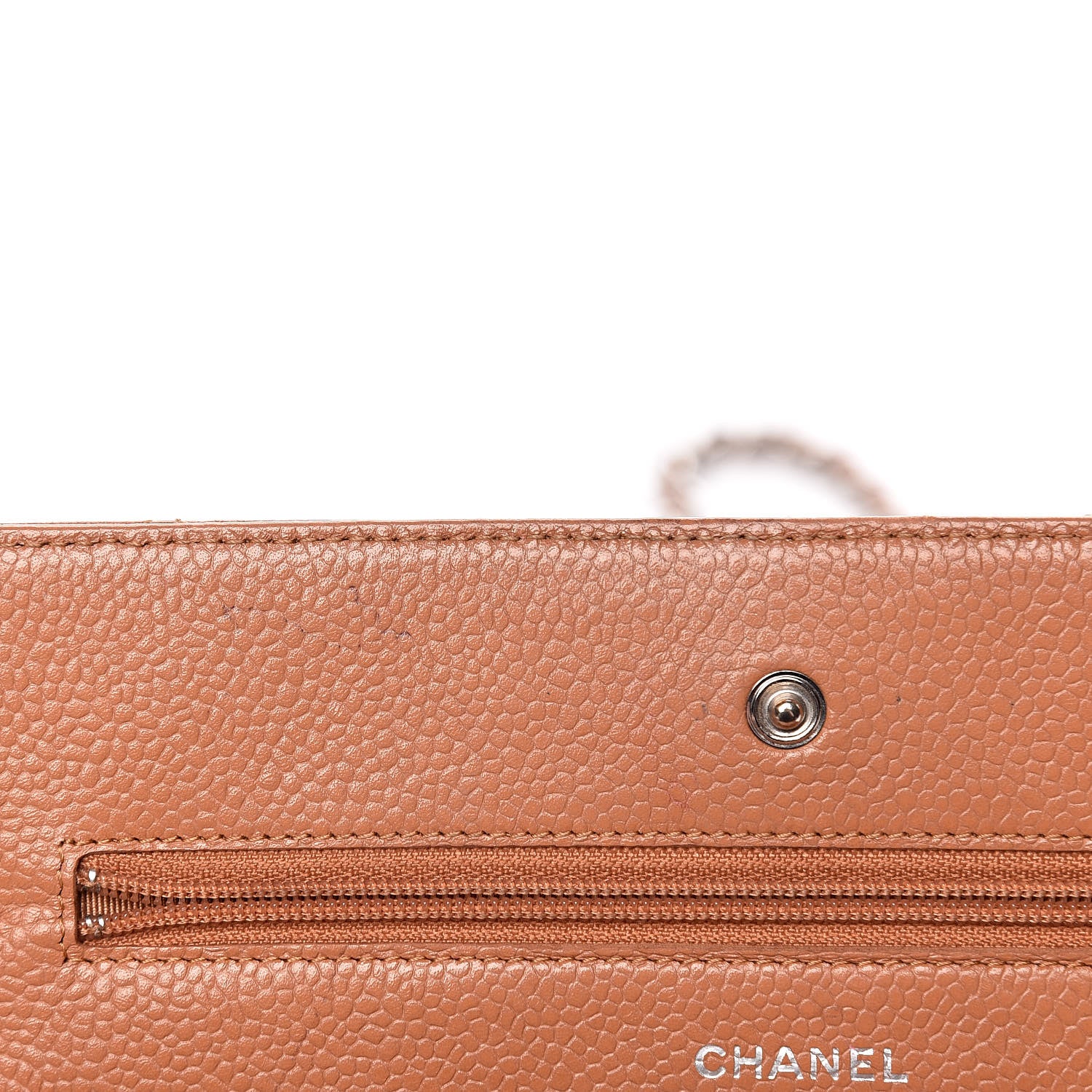 Chanel Caviar Quilted Wallet On Chain WOC Tan 21 of 23