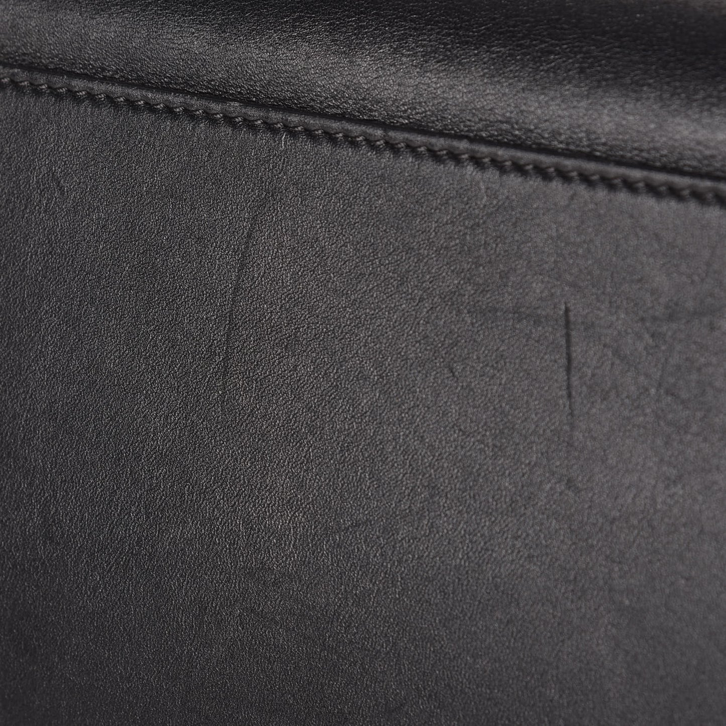 Smooth Calfskin Suede Medium Bi-Color Trapeze Black