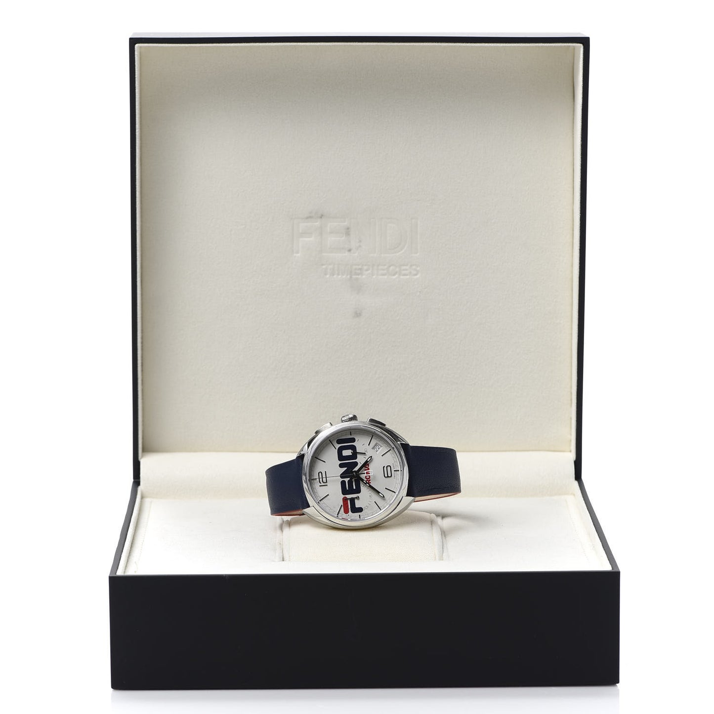 X FILA Stainless Steel Calfskin 40mm Momento Mania Quartz Watch