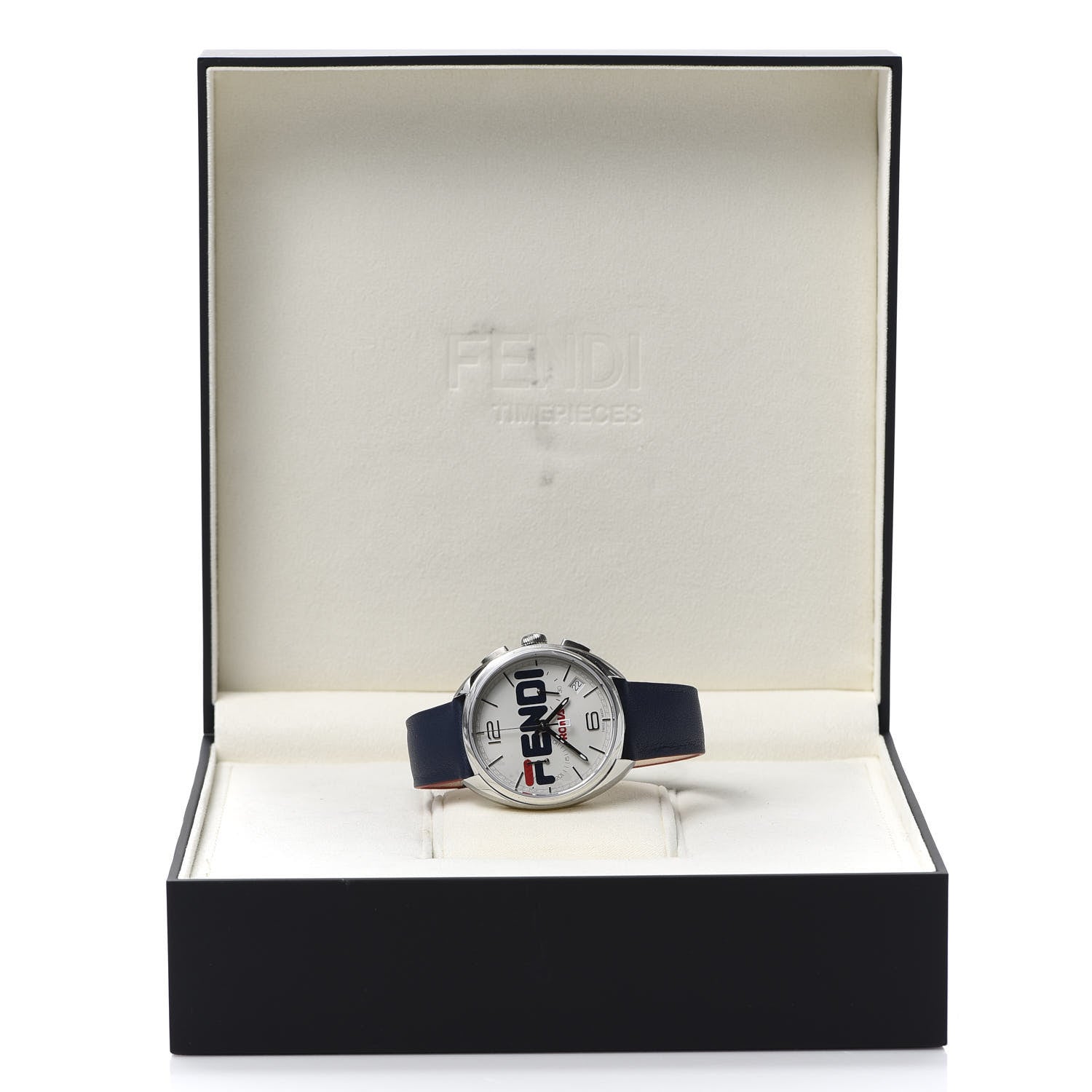 Fendi X FILA Stainless Steel Calfskin 40mm Momento Mania Quartz Watch 8 of 8