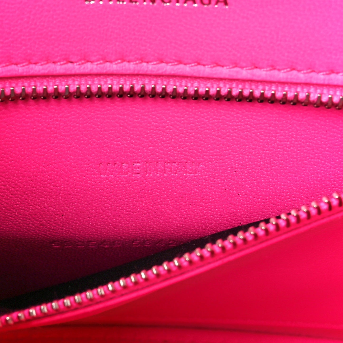 Shiny Box Calfskin Small Hourglass Top Handle Bag Hot Pink